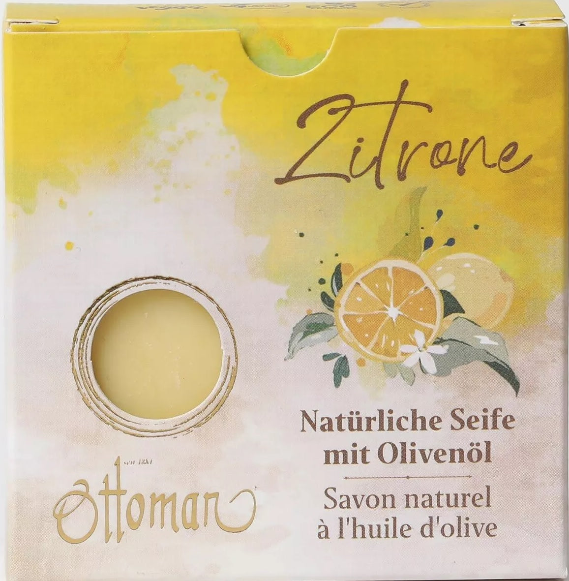 Ottoman natürliche Seife mit Olivienöl Zitrone 110g